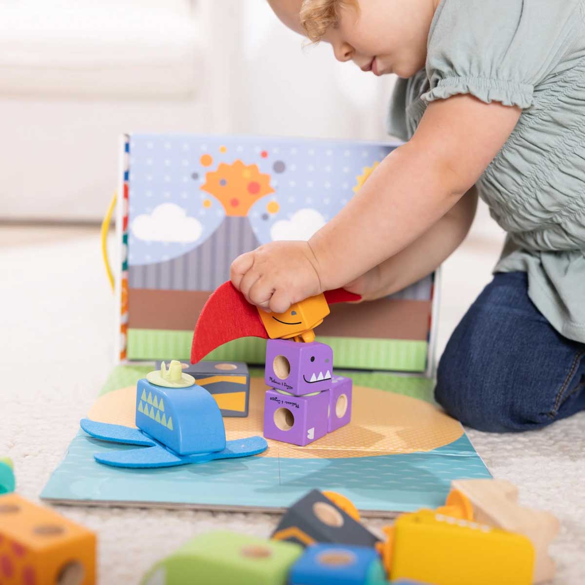Melissa & Doug Blockables Dinosaur Play Set