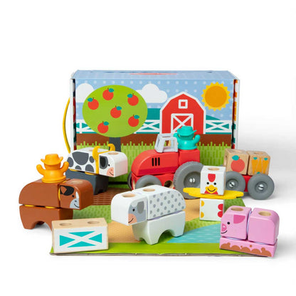 Melissa & Doug Blockables Farm Play Set