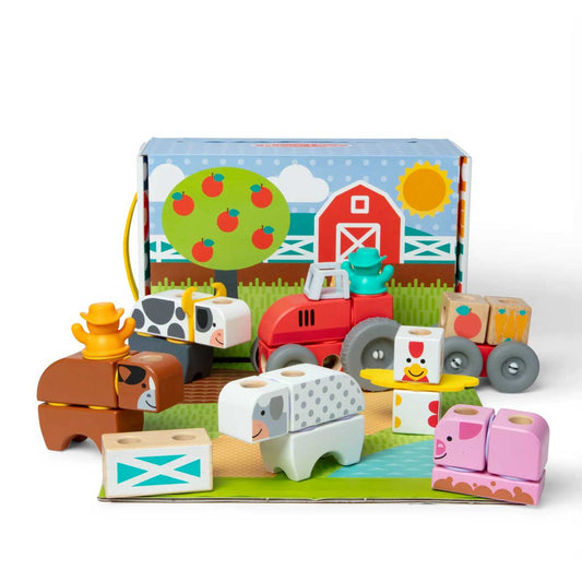 Melissa & Doug Blockables Farm Play Set