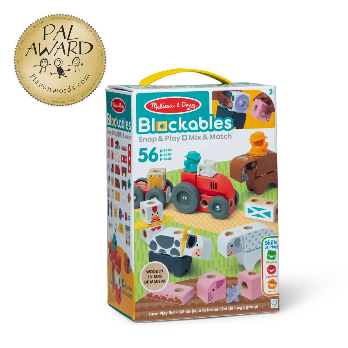 Melissa & Doug Blockables Farm Play Set