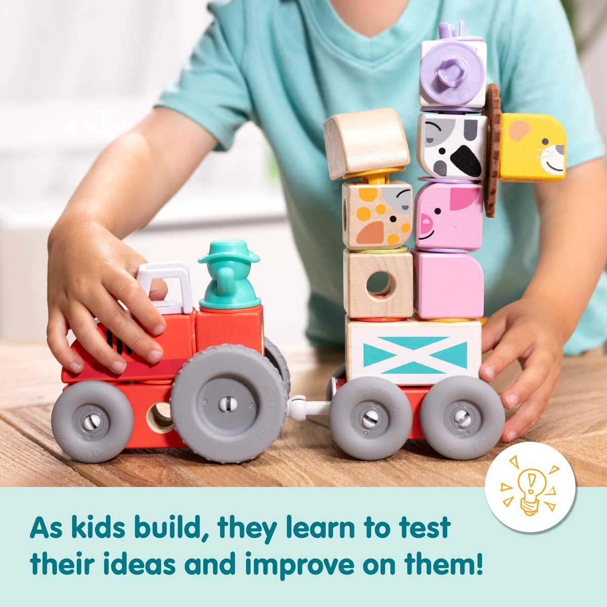 Melissa & Doug Blockables Farm Play Set