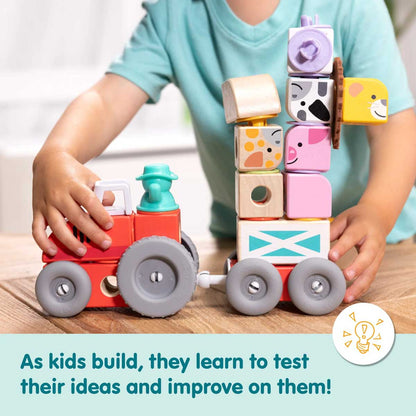 Melissa & Doug Blockables Farm Play Set