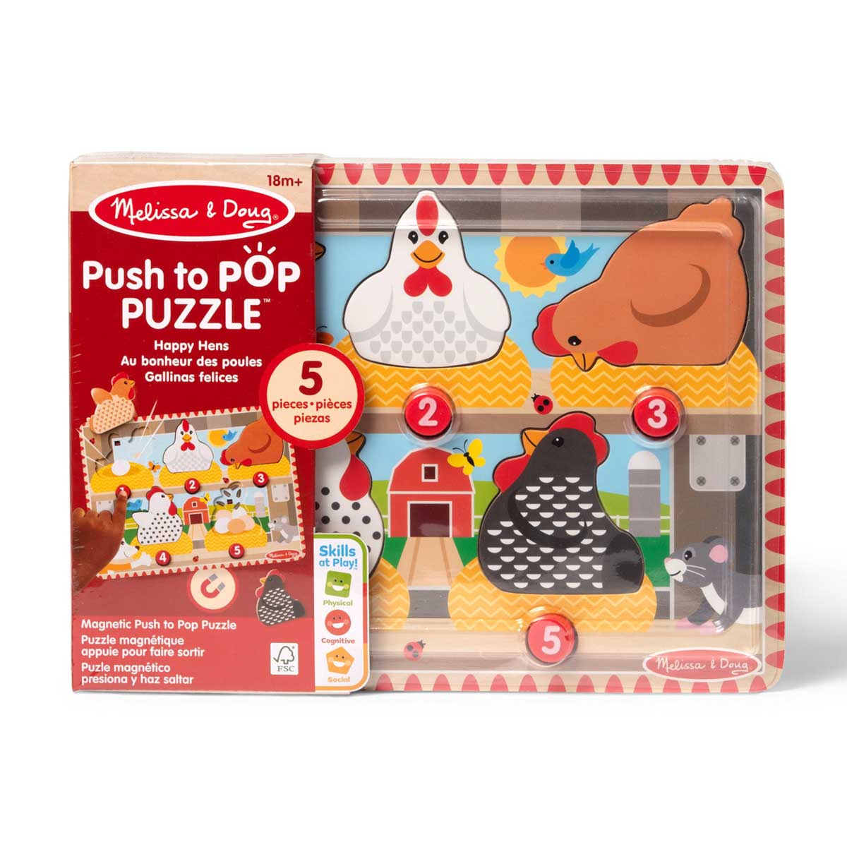 Push to Pop Puzzle Happy Hens from Melissa & Doug