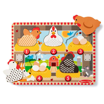 Push to Pop Puzzle Happy Hens from Melissa & Doug