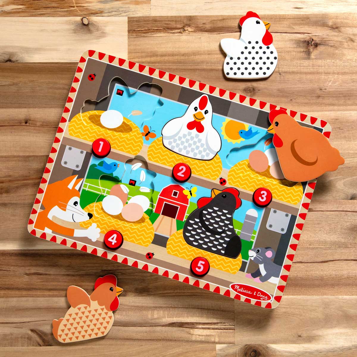 Push to Pop Puzzle Happy Hens from Melissa & Doug