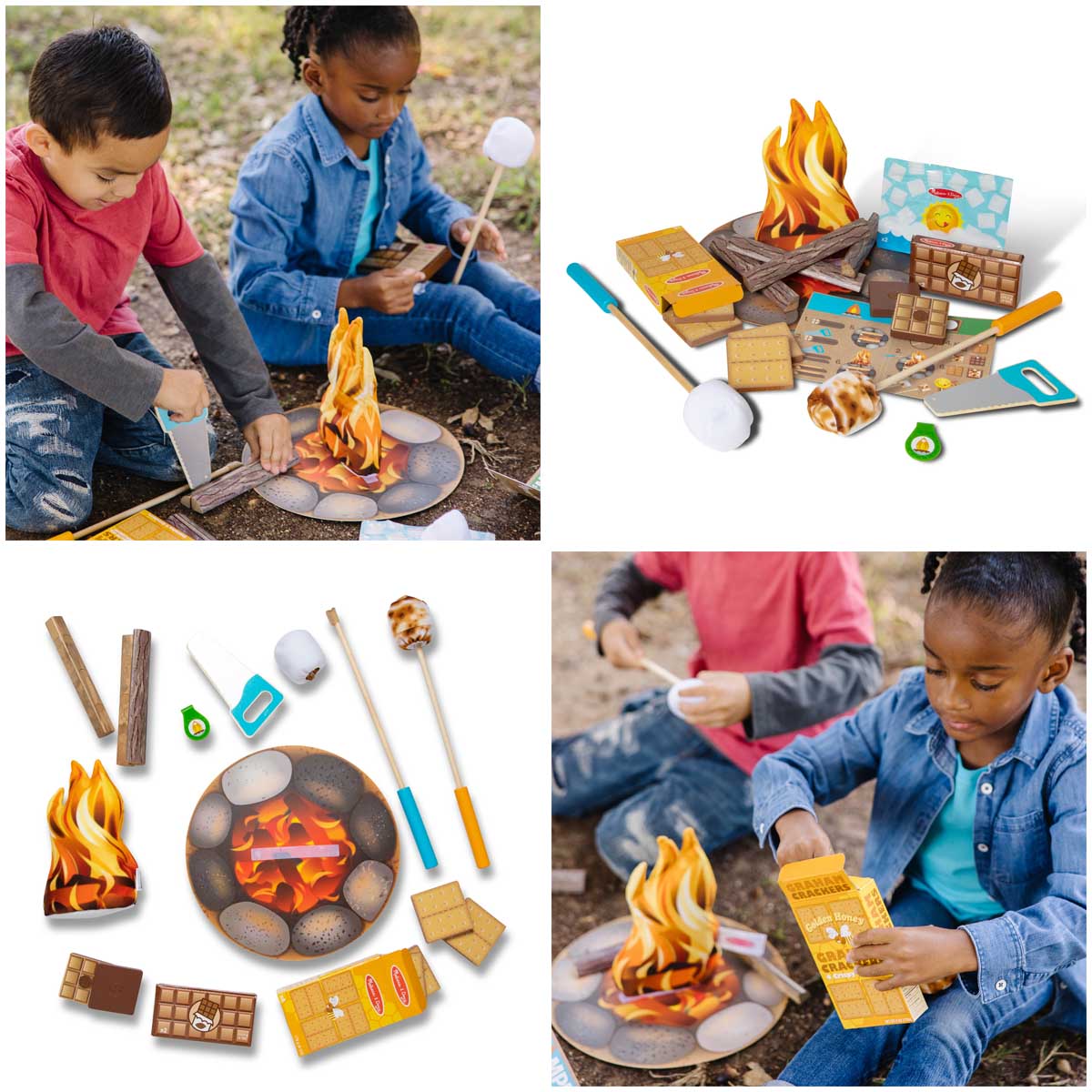 Explremores Let's Explore - Campfire S'mores Play Set – Happy Up Inc Toys & Games
