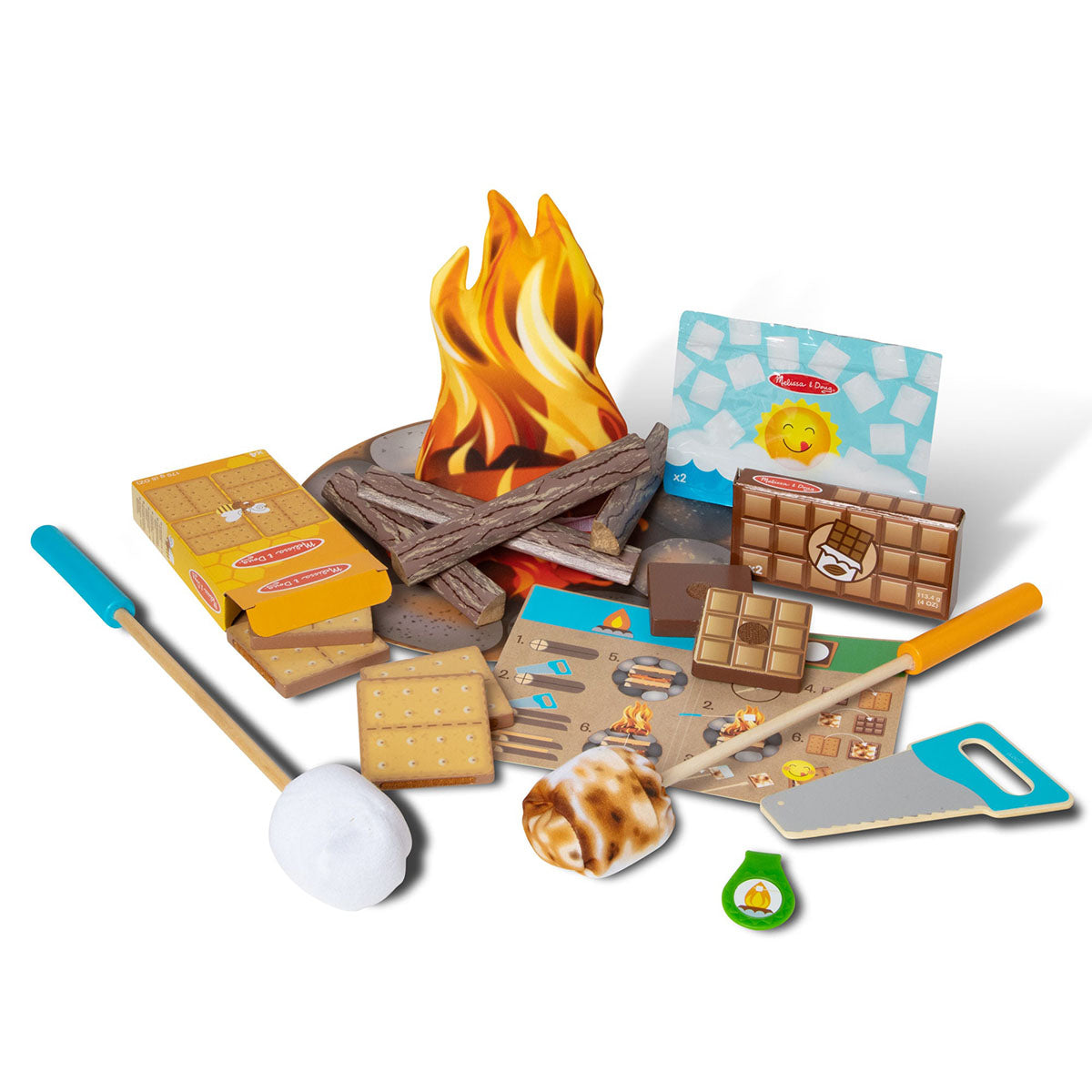 Melissa & Doug - Let's Explore Campfire S'mores Play Set