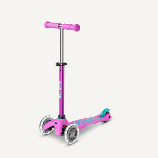 Mini Deluxe Scooter LED Wheels - Pink & Teal