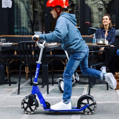 Micro Kickboard Cruiser LED Scooter with tween boy riding quickly