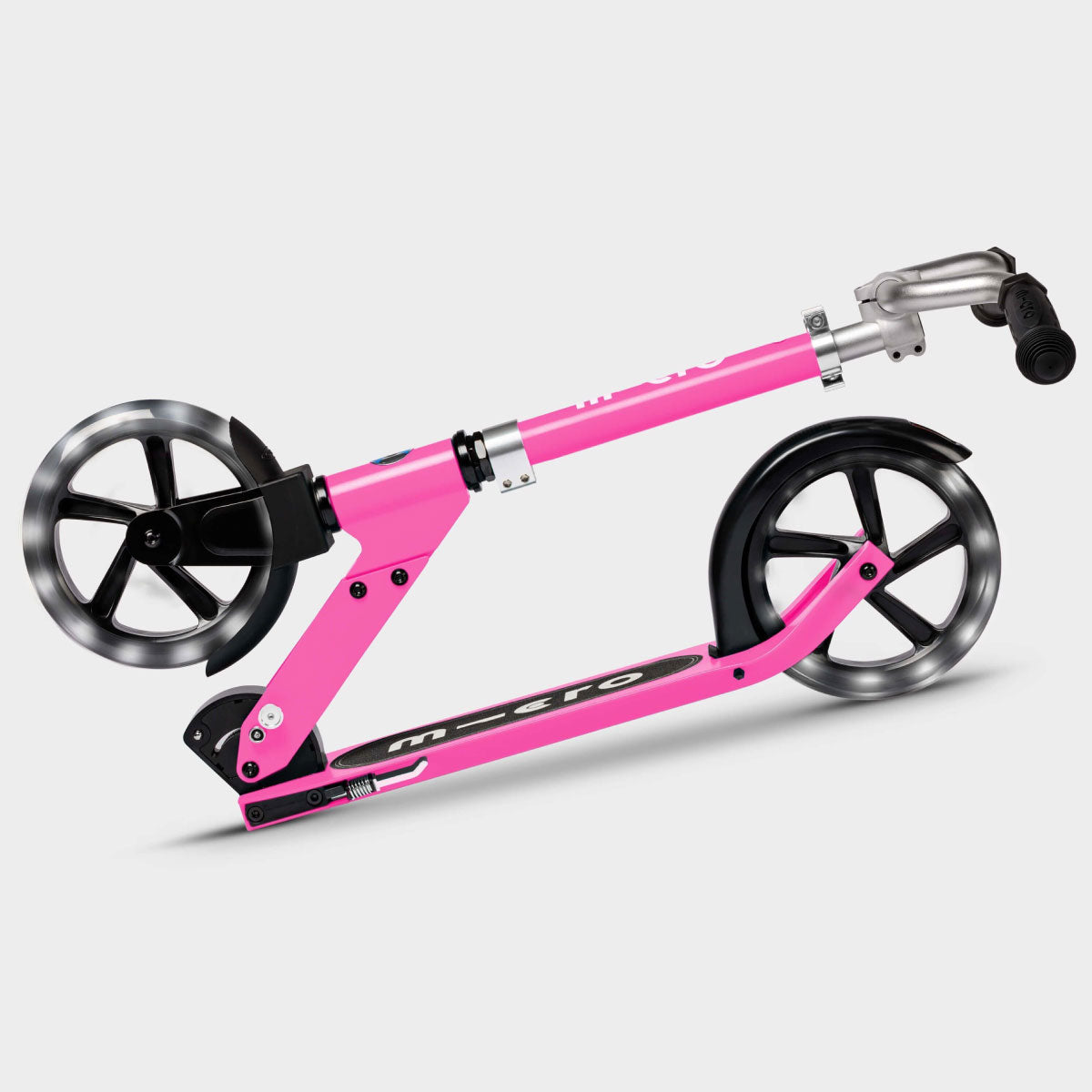 Micro Kickboard Cruiser LED Scooter Folded - Pink