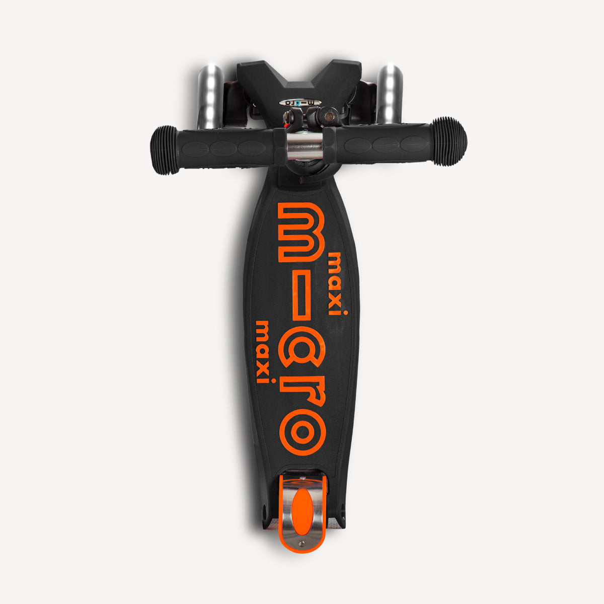 Micro Kickboard Maxi Deluxe LED Scooter - Black & Orange