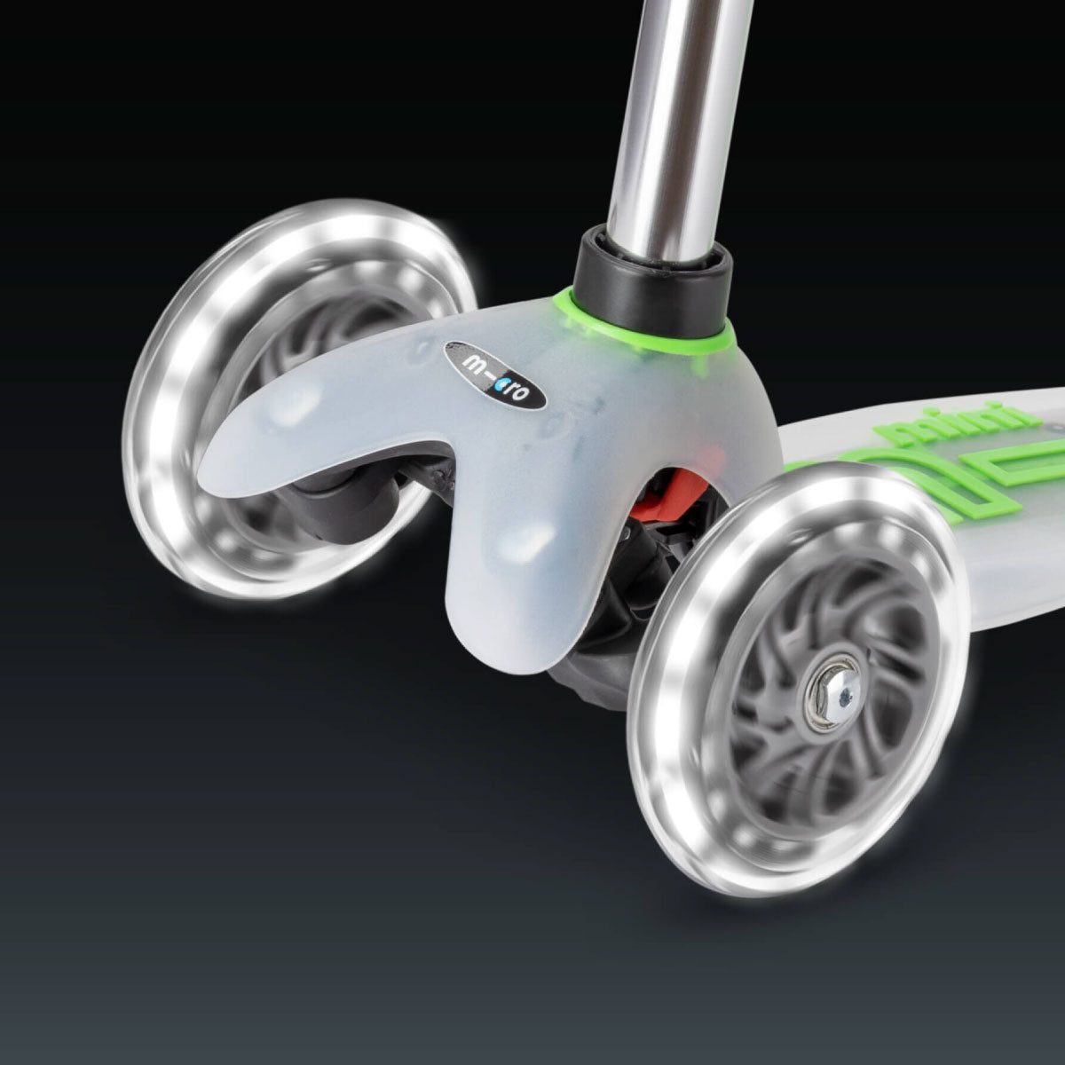 Mini Deluxe Scooter LED Wheels - Flux Neon Green