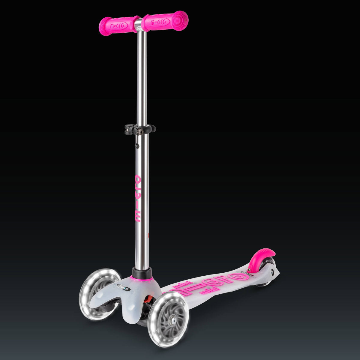 Mini Deluxe Scooter LED Wheels - Flux Neon Pink