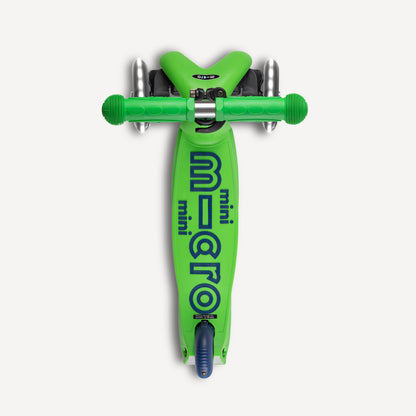 Micro Kickboard Mini Deluxe Scooter LED Wheels - Green & Blue