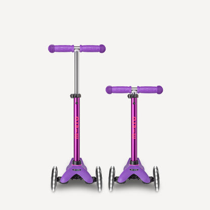 Micro Kickboard Mini Deluxe Scooter LED Wheels - Purple & Pink