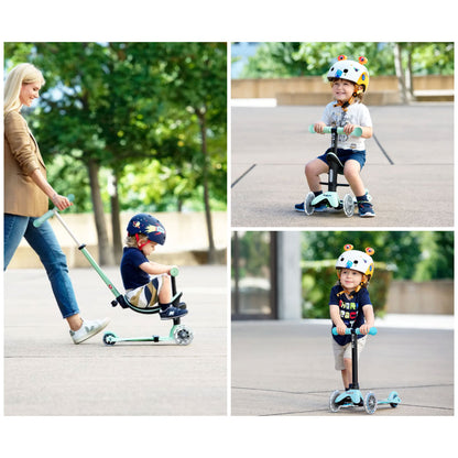 Mini2Grow Deluxe LED Multi-Stage Scooter - Sky Blue