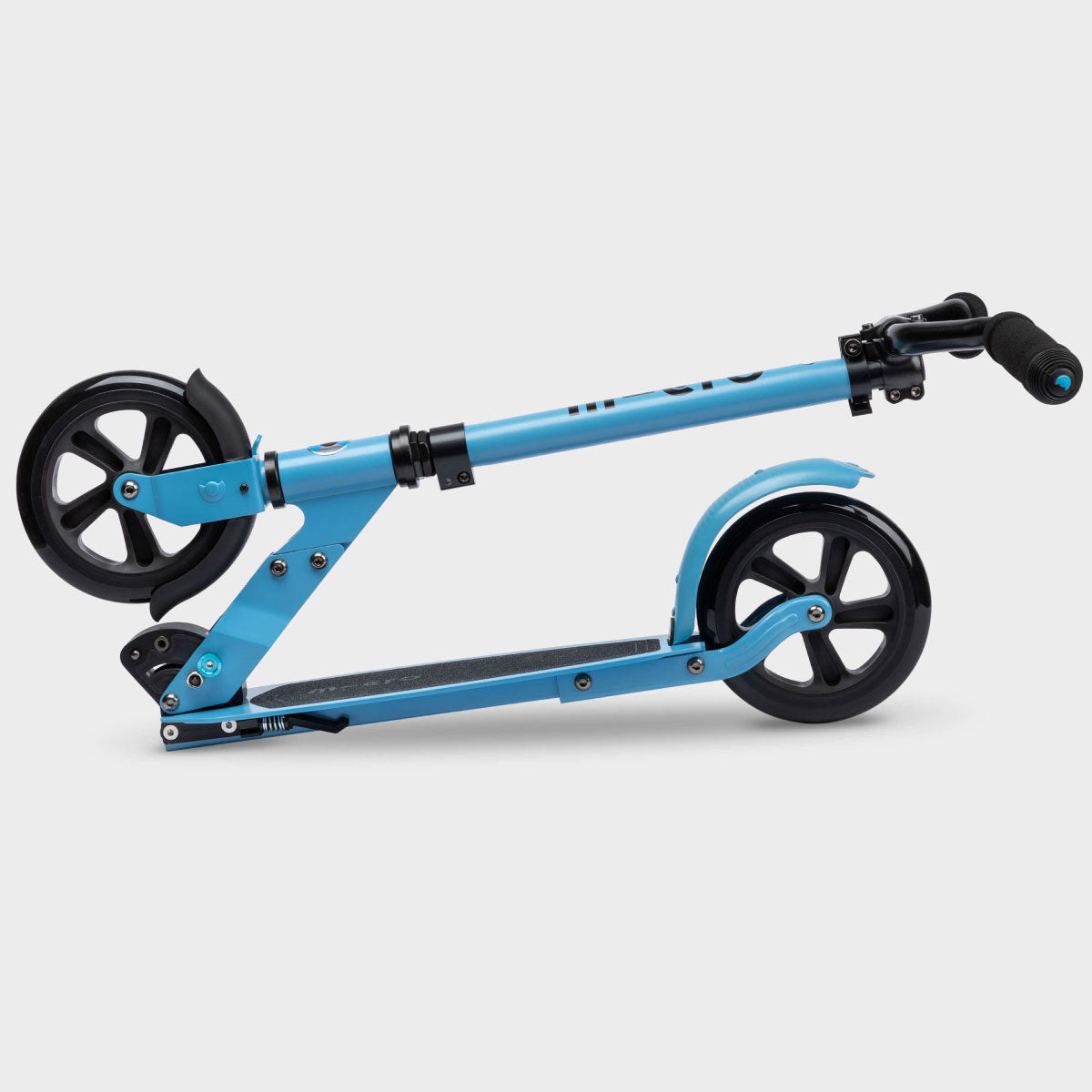 Micro Kickboard Speed Deluxe Scooter Folded - Alaskan Blue