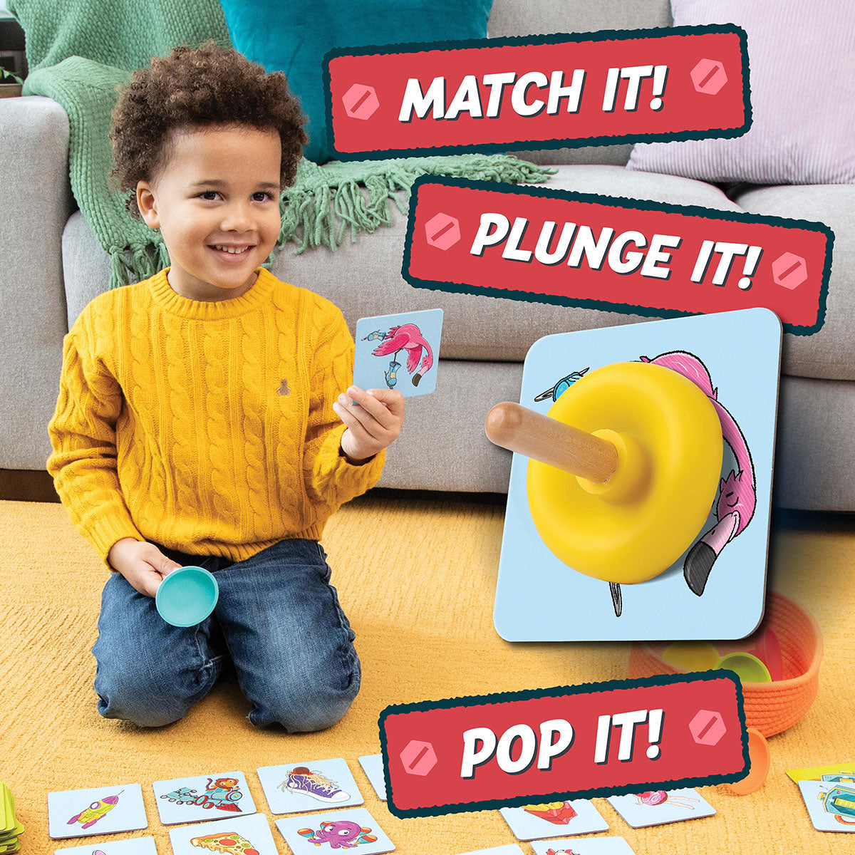 Mindware Plunger Pop Grab The Match Game