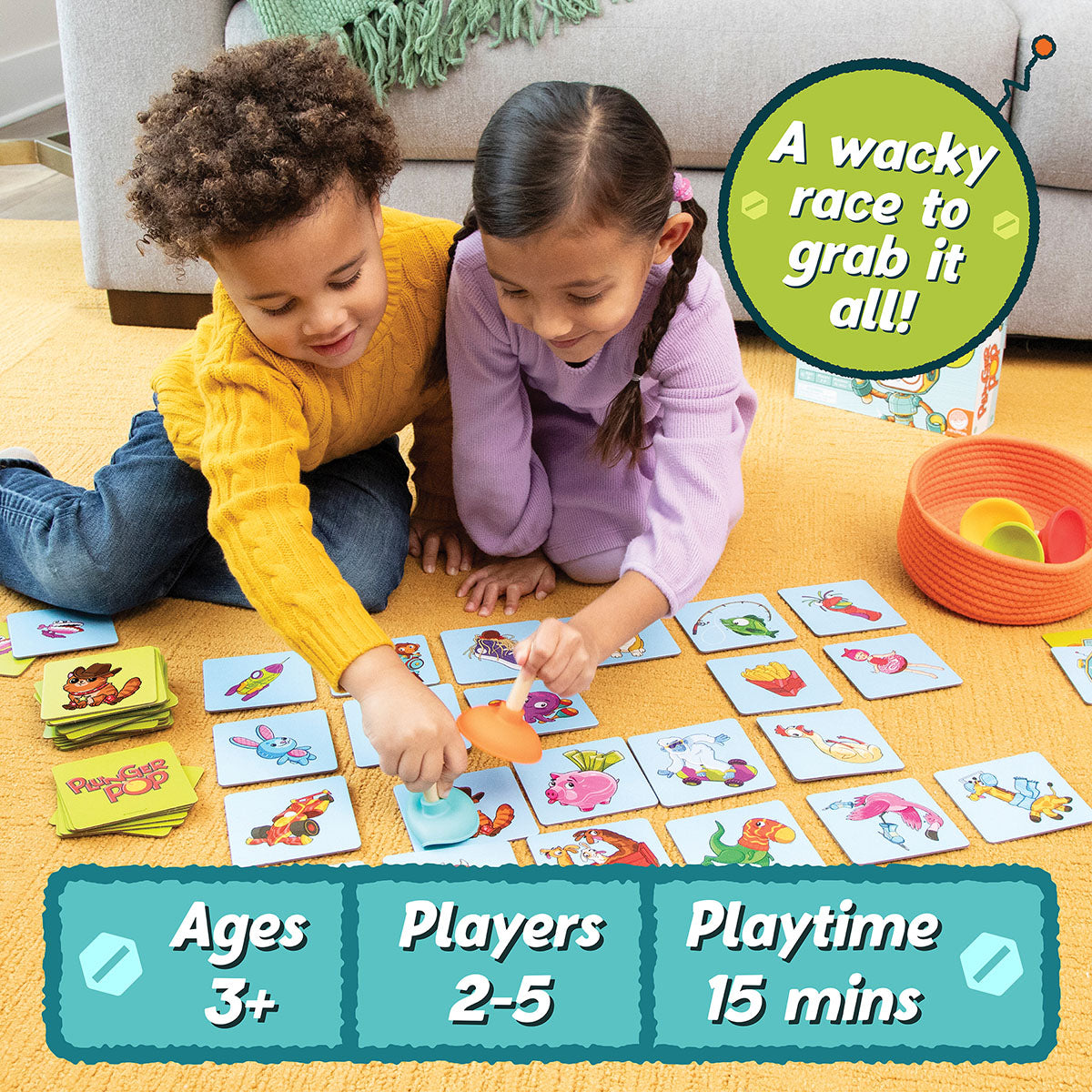 Mindware Plunger Pop Grab The Match Game