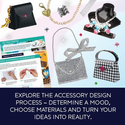 Mindware Run the Runway Fashion Accessories Design Kit - Explore the accessory design process, determine a mood, choose your materials and turn your ideas into reality.