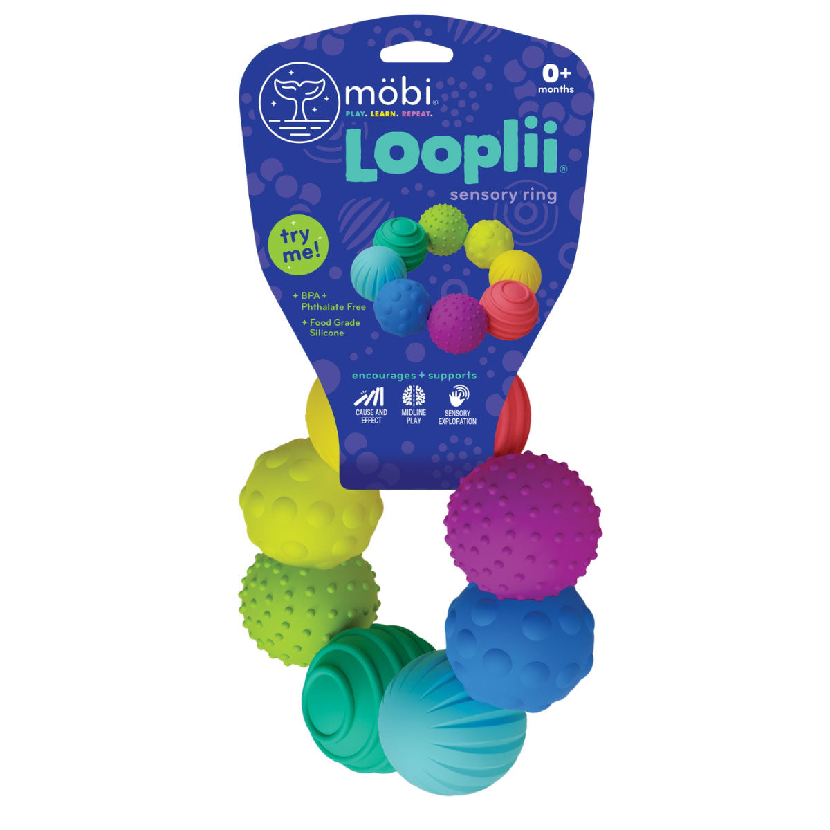 Mobi Looplii Sensory Ring Baby Toy