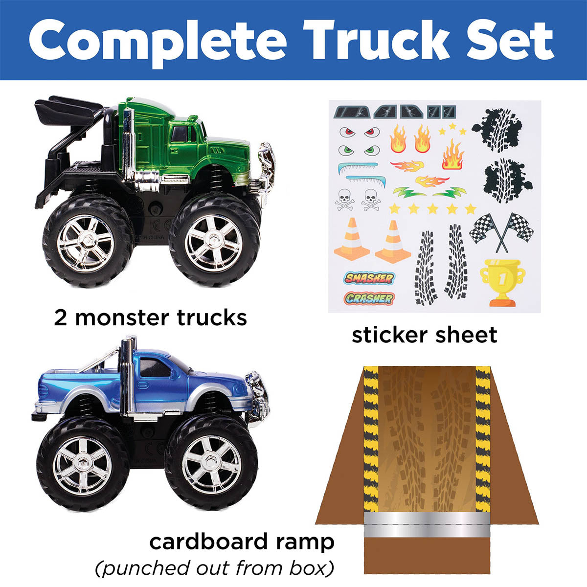Contents for Monster Trucks by Creativity for Kids.