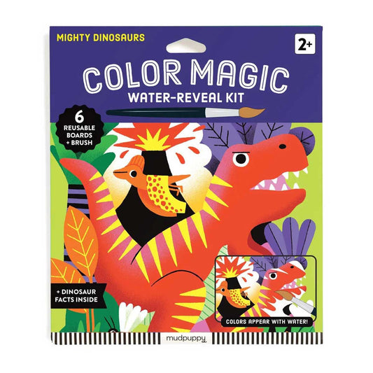 Mudpuppy Mighty Dinosaurs Color Magic Water-Reveal Kit