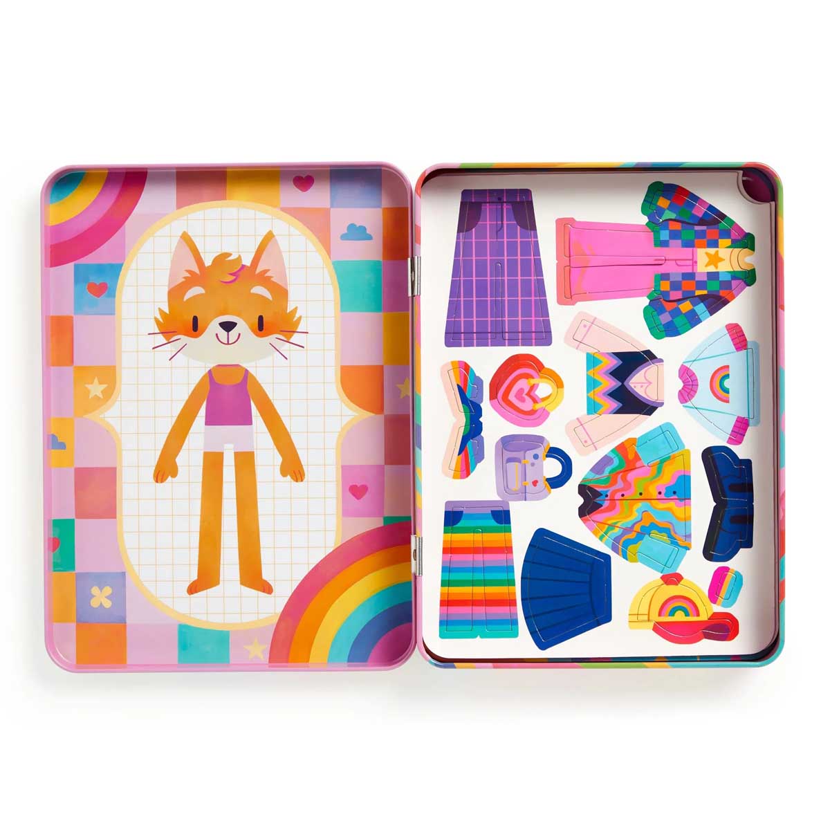 Mudpuppy Rainbow Fashion Magnetic Play Set