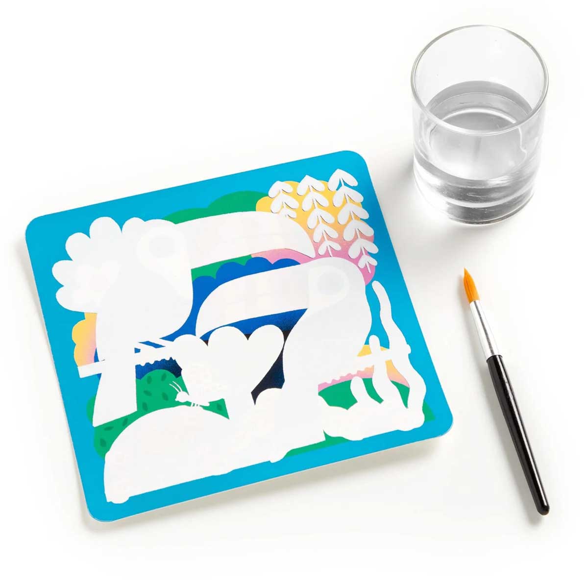 Mudpuppy Rainforest Friends Color Magic Water-Reveal Kit