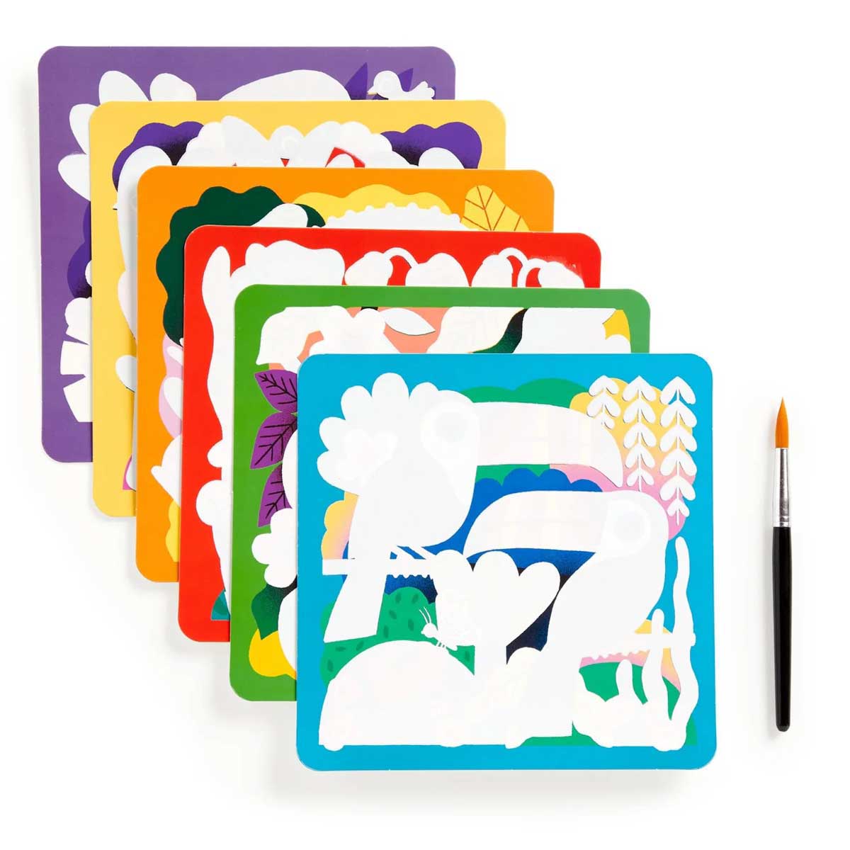 Mudpuppy Rainforest Friends Color Magic Water-Reveal Kit