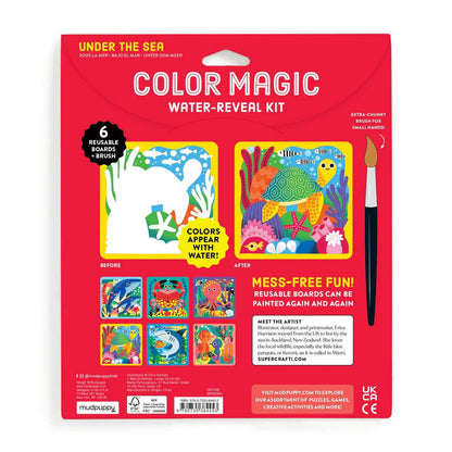 Mudpuppy Under the Sea Color Magic Water-Reveal Kit