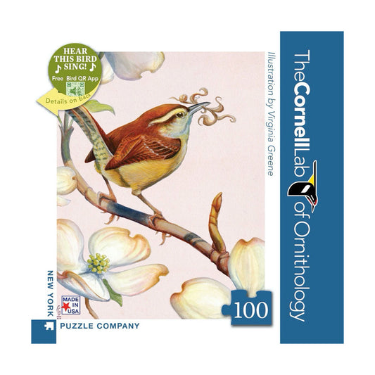 Carolina Wren Mini 100 Piece Jigsaw Puzzle