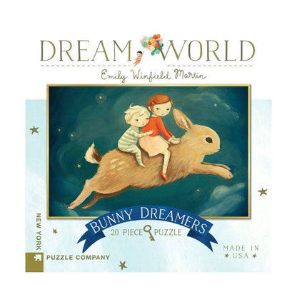 New York Puzzle Co Bunny Dreamers 20 Piece Jigsaw
