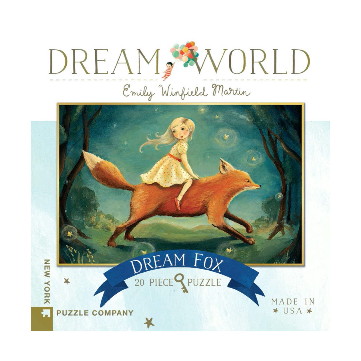 New York Puzzle Co Dream Fox 20 Piece Jigsaw