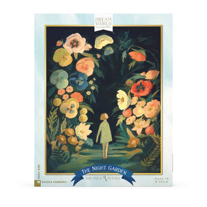 New York Puzzle Co Night Garden - 500Piece Jigsaw