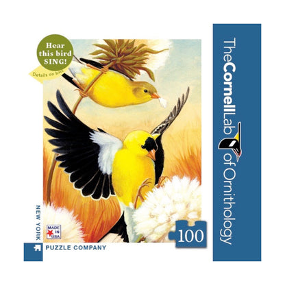 New York Puzzle Co Goldfinch Mini 100 Piece Jigsaw Puzzle