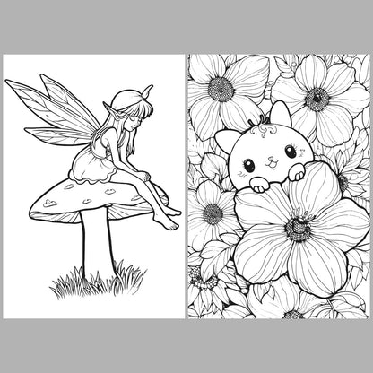 XXL Fairyland Fun Coloring Book