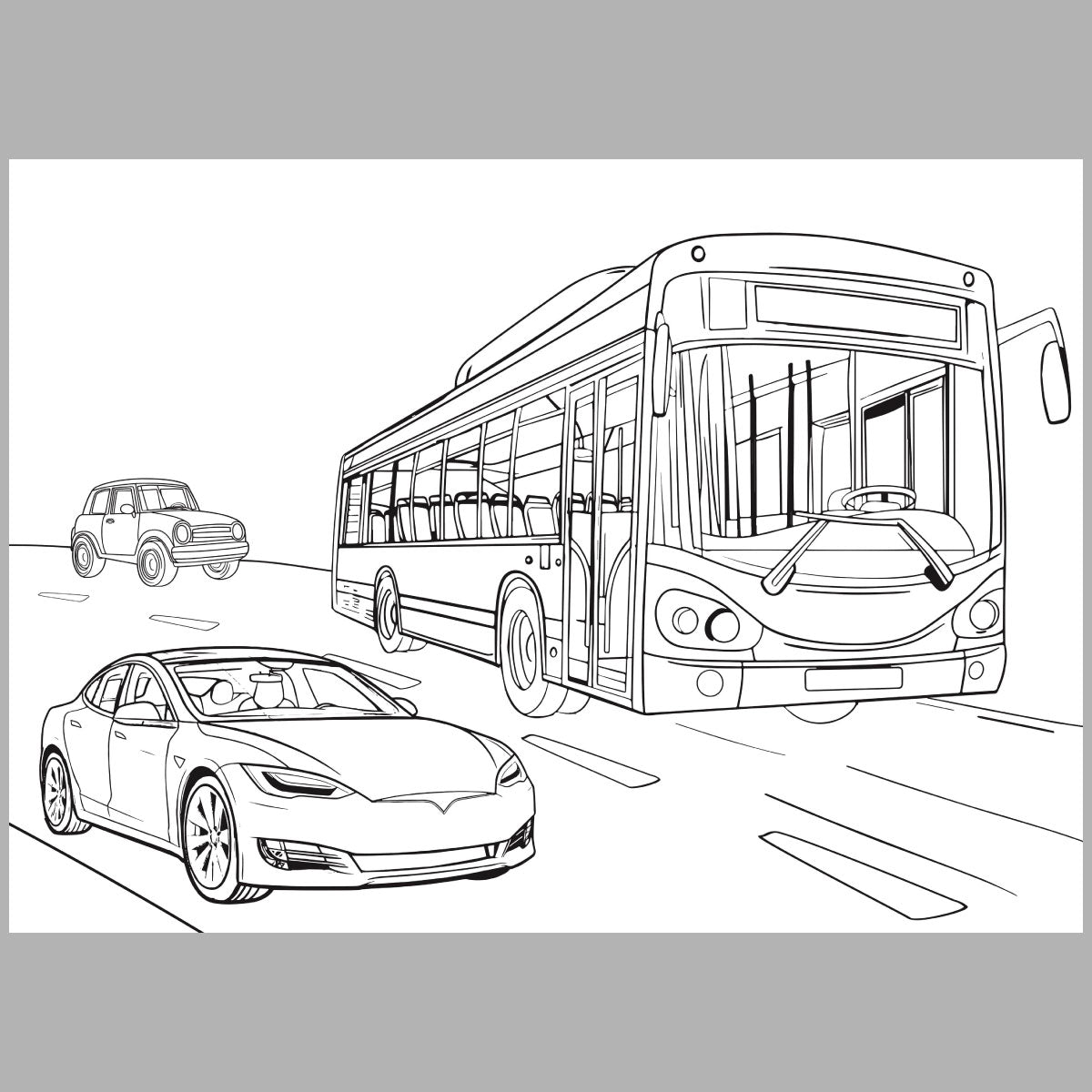 XXL Wheels and Wings Coloring Book