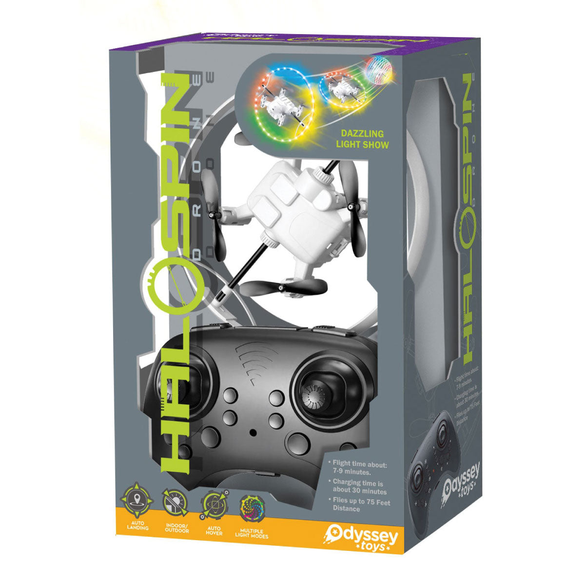 Odyssey Toys HaloSpin Rotating Light Ring Drone