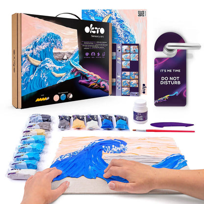 OKTO Sensory Art 3D Painting - Great Wave off Kanagawa