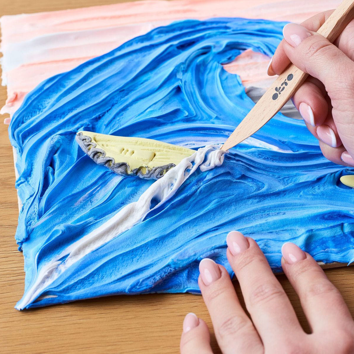 OKTO Sensory Art 3D Painting - Great Wave off Kanagawa