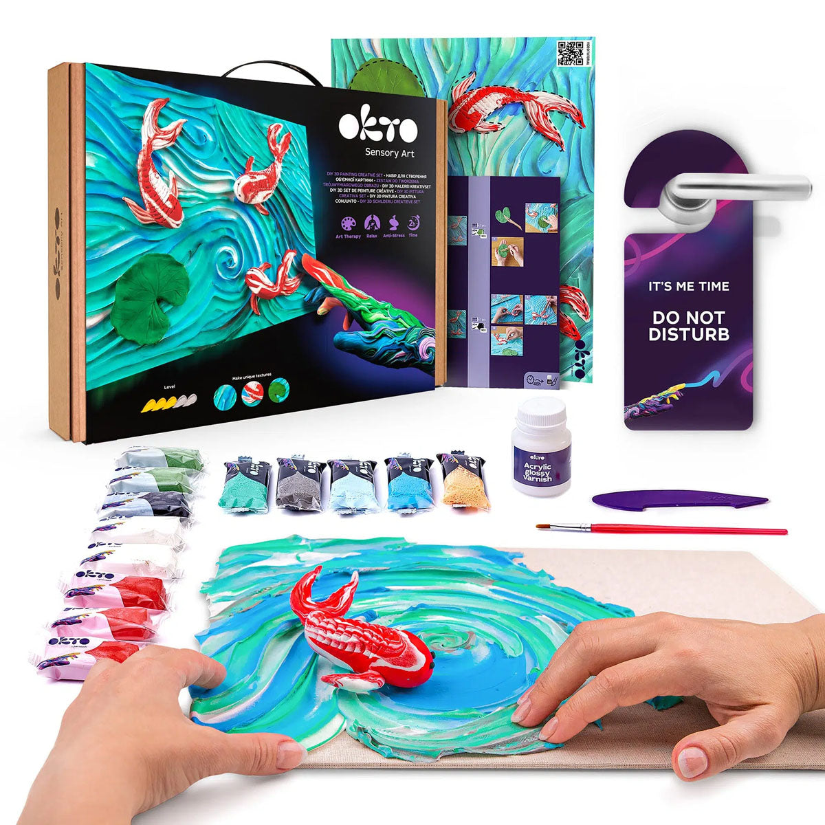 OKTO Sensory Art 3D Painting - Koi Carp