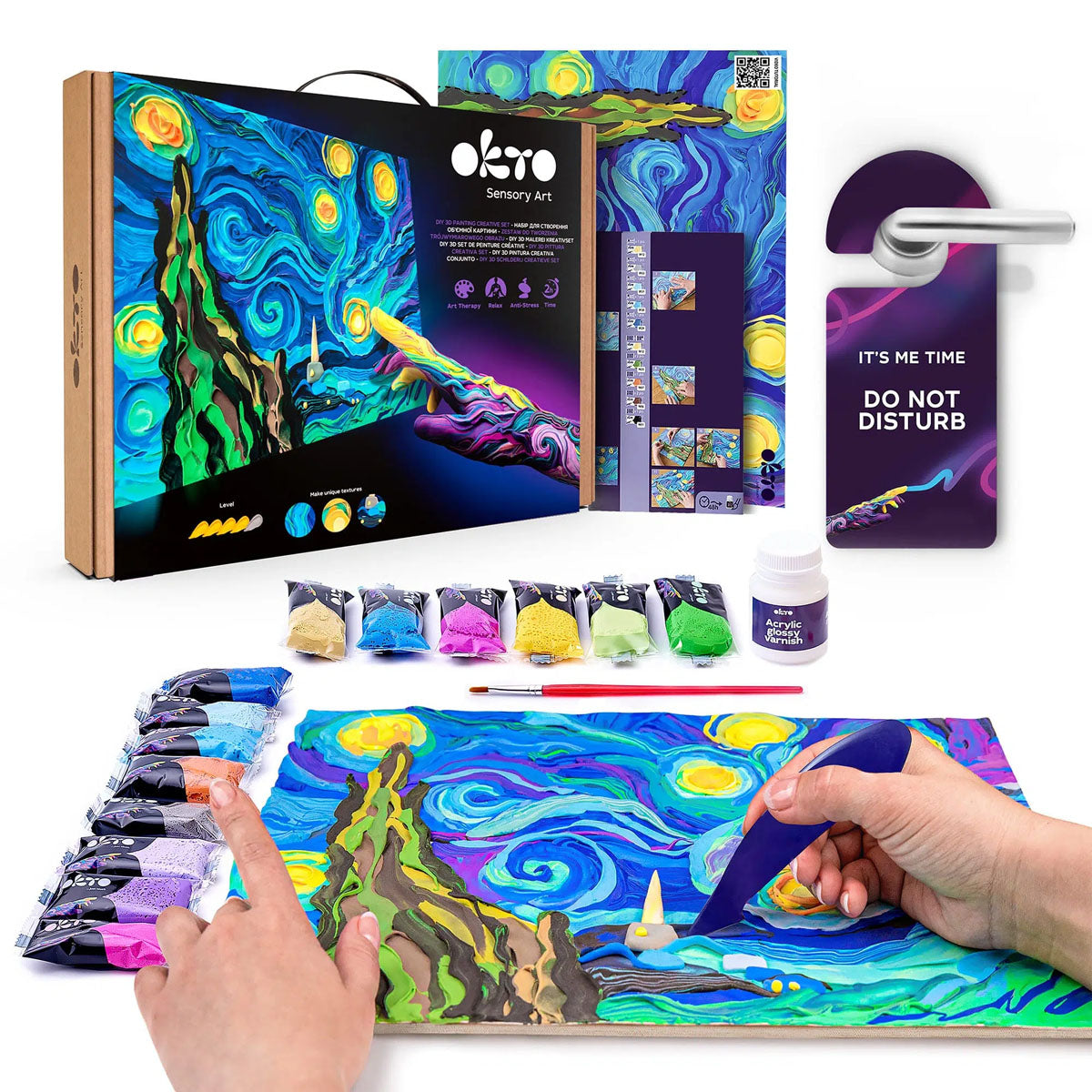 OKTO Sensory Art 3D Painting - Starry Night