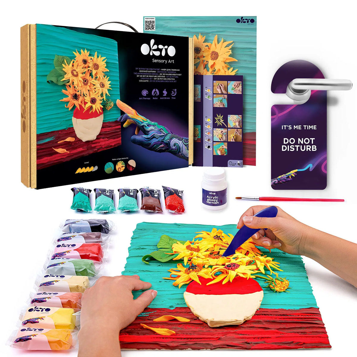 OKTO Sensory Art 3D Painting - Sunflowers
