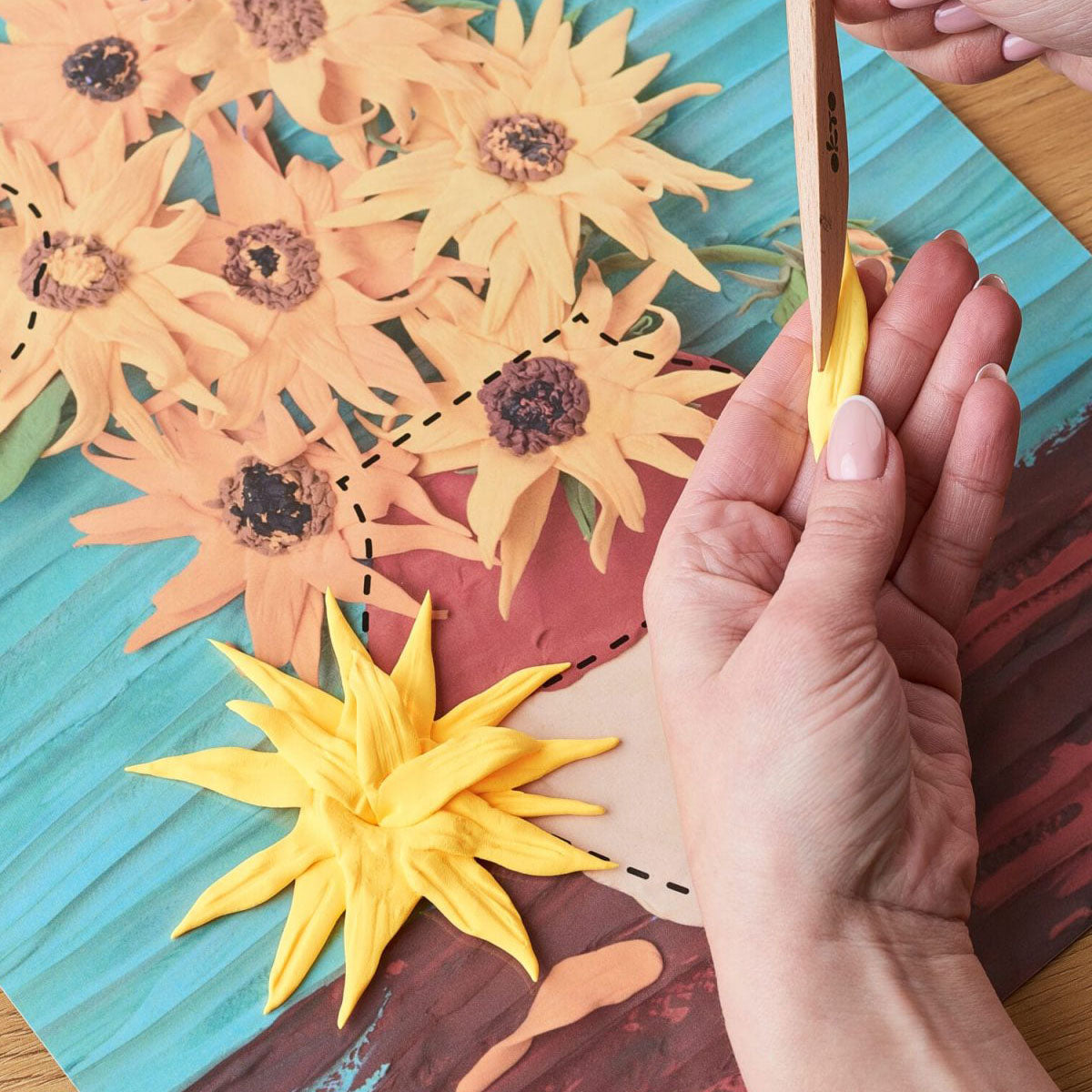 OKTO Sensory Art 3D Painting - Sunflowers
