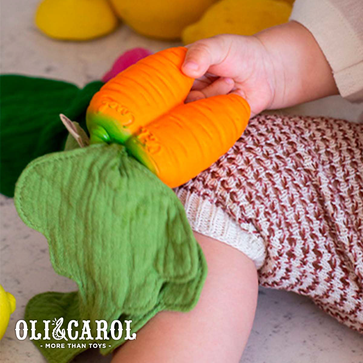 Oli & Carol Cathy the Carrot Lovey-Teether