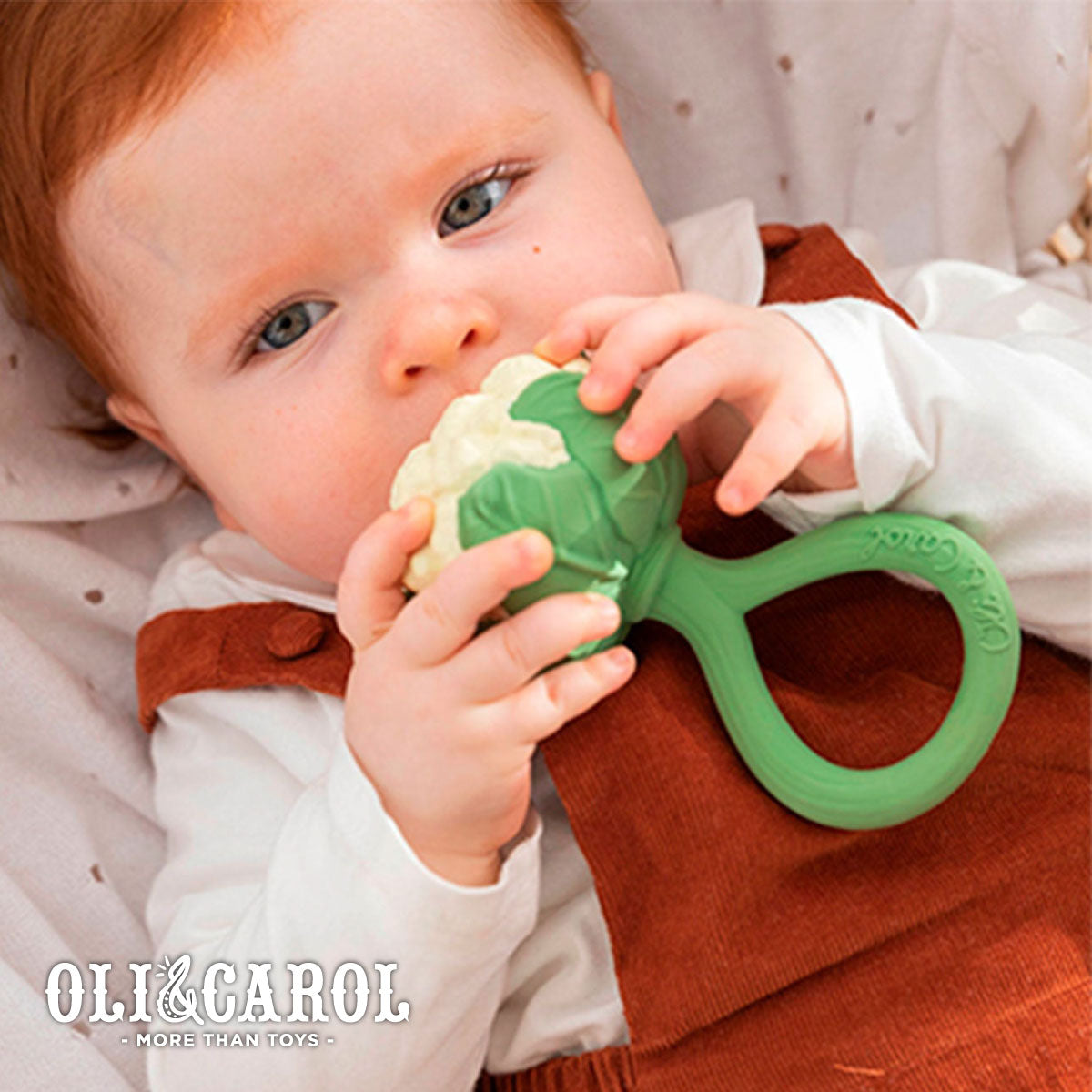 Oli & Carol Cauliflower Rattle Toy