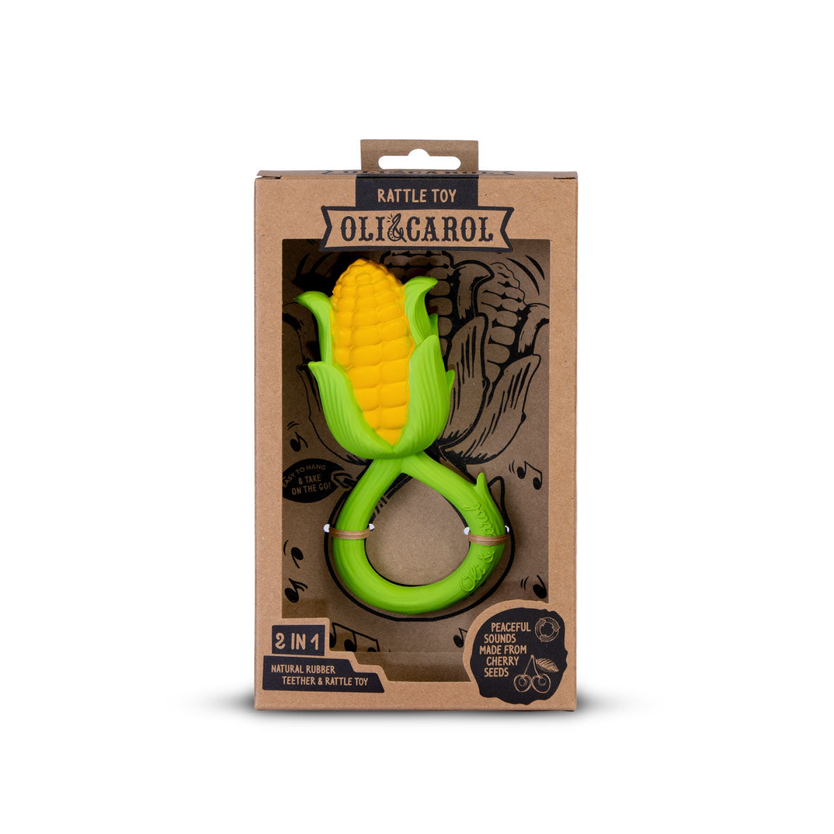 Oli & Carol Corn Rattle Toy