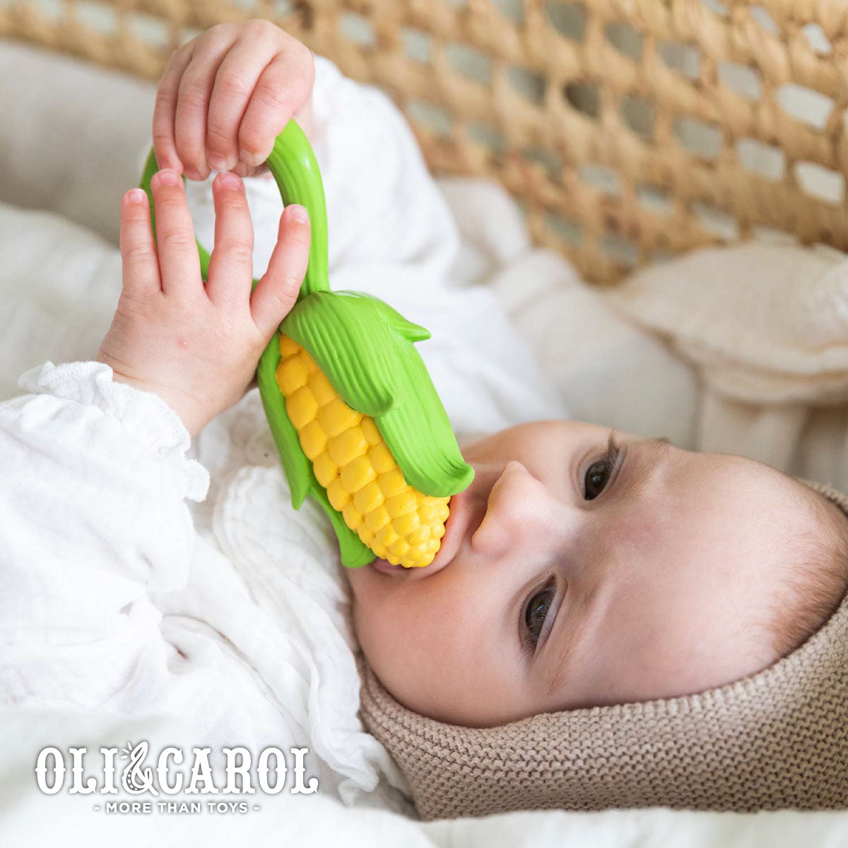 Oli & Carol Corn Rattle Toy