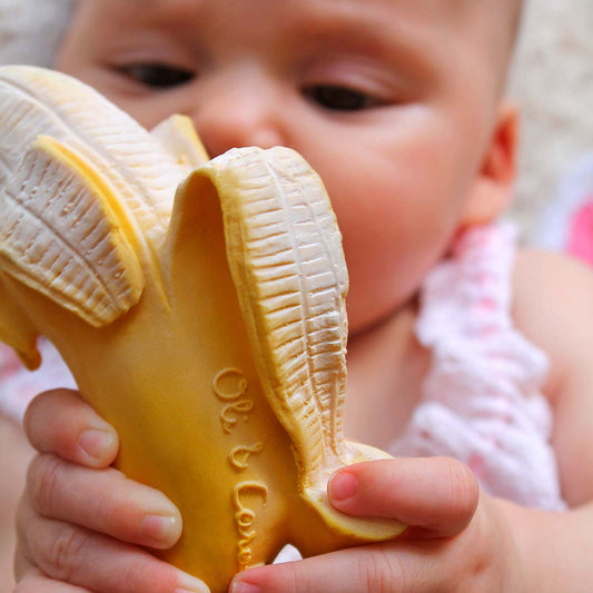 Oli and Carol Ana the Banana Baby Teether